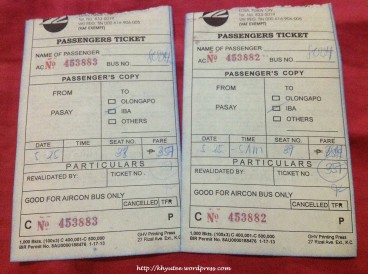 Victory Liner Ticket Fare from Pasay to Iba Zambales